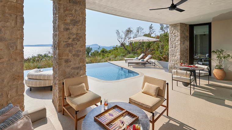 mandarin oriental costa navarino terrace