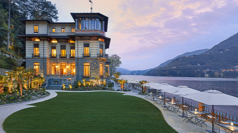 lake como resort view