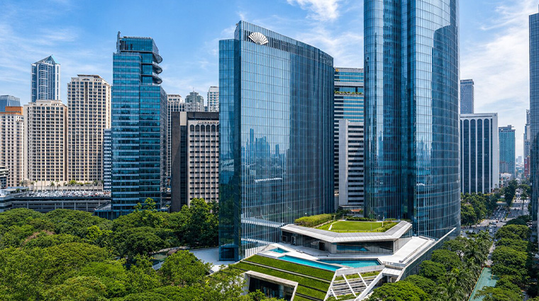 manila makati hotel exterior garden new 2026 rendering