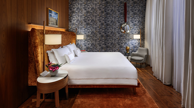 mandarin oriental milan new Fornasetti suite bedroom