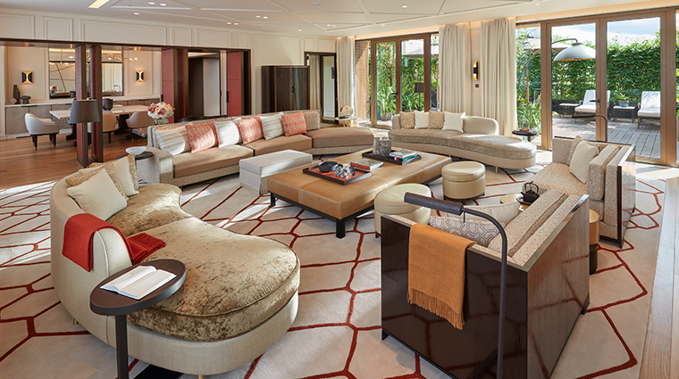 mandarin oriental paris Parisian Terrace Suite Living Area