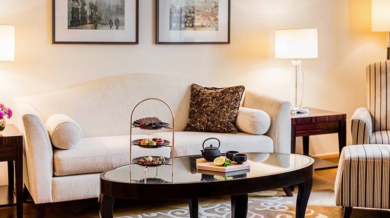 mandarin oriental prague deluxe suite living room detail