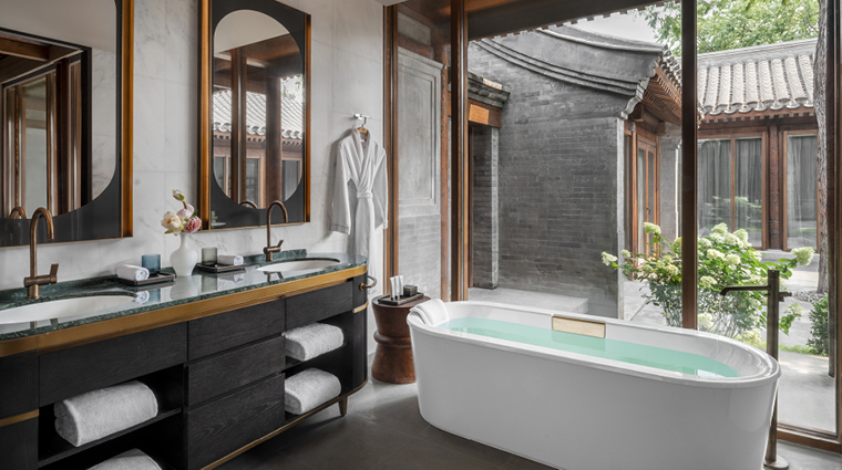 mandarin oriental qianmen beijing courtyard bathroom