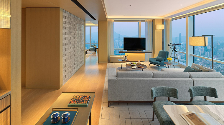 mandarin oriental shenzhen deluxe view suite living room