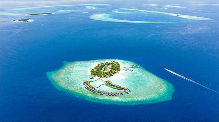 milaidhoo maldives aerial view