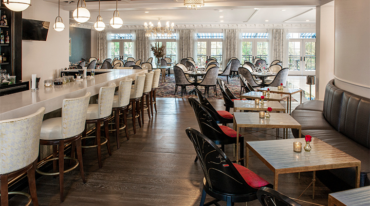 mirbeau inn & spa rhinebeck willow bar and banquet seating
