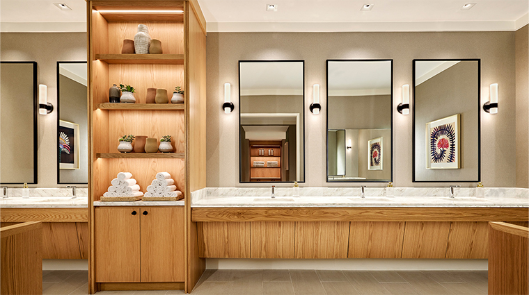 mokara spa women locker room vanity