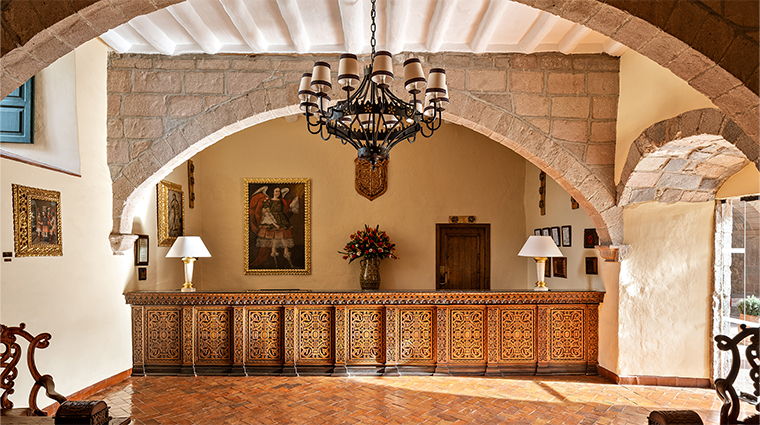 monasterio a belmond hotel reception