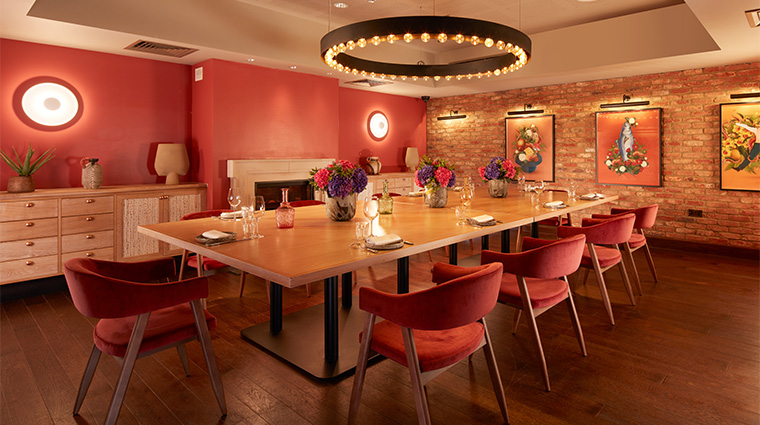 mondrian shoreditch BiBo private dining room