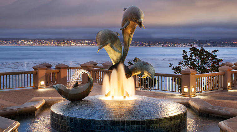 monterey plaza hotel spa Dolphin fountain