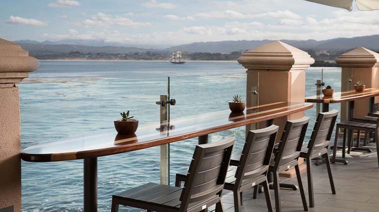 monterey plaza hotel spa Schooners terrace dining view2