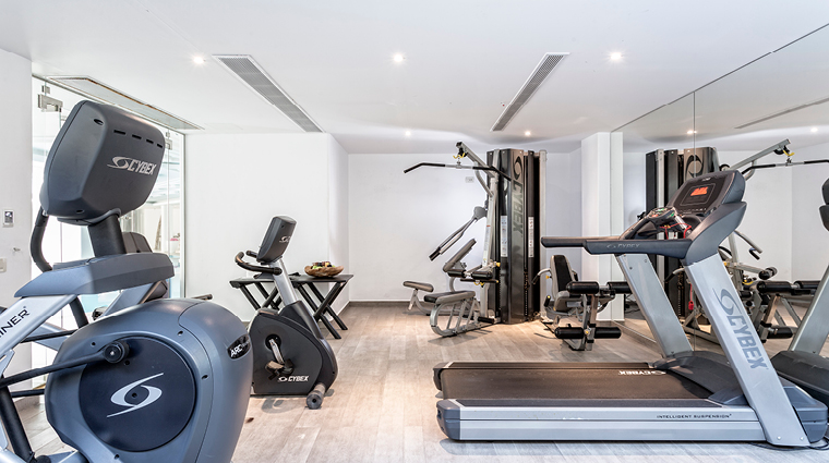 myconian villa collection fitness room