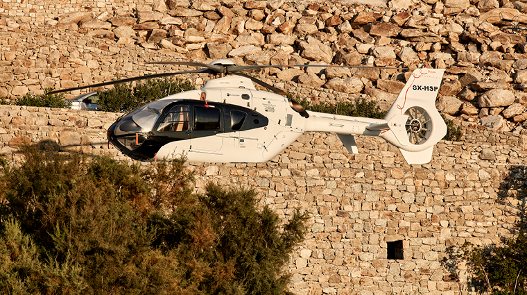 myconian villa collection helicopter rides