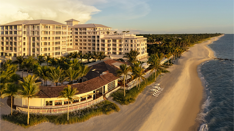 naples beach club a four seasons resort aerial
