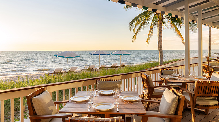 naples beach club a four seasons resort hbs restaurant terrace