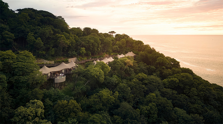 nekajui a ritz carlton reserve treetop tents aerial