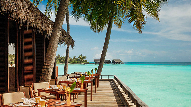 one and only reethi rah beach restaurant view
