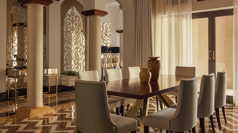 one and only royal mirage the residence garden villa dining room