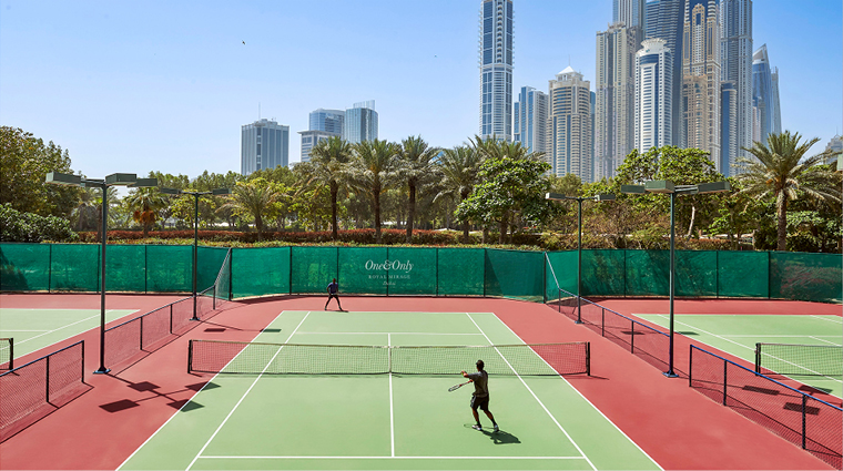 one and only royal mirage the residence tennis court