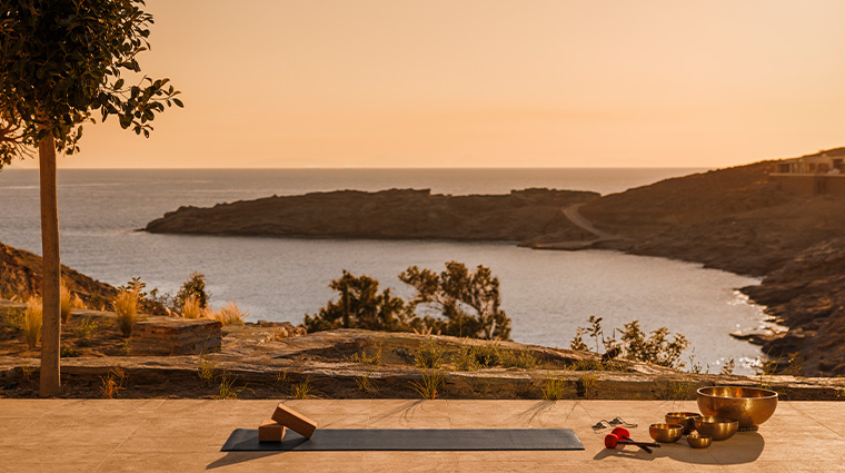 oneonly spa at oneonly kea island wellness yoga pavillion dusk