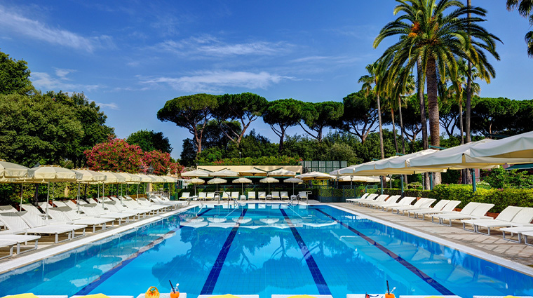 parco dei principi grand hotel spa Outdoor Swimmingpool 