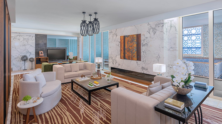 park hyatt abu dhabi hotel and villas presidential suite living room