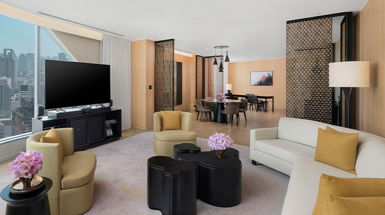 park hyatt bangkok Ambassador Suite Living Room and Dining Room
