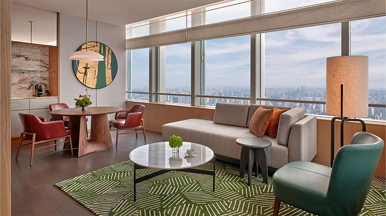 park hyatt changsha park suite living room