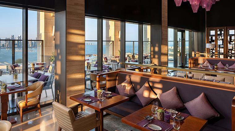 park hyatt doha sora rooftop dining area indoors