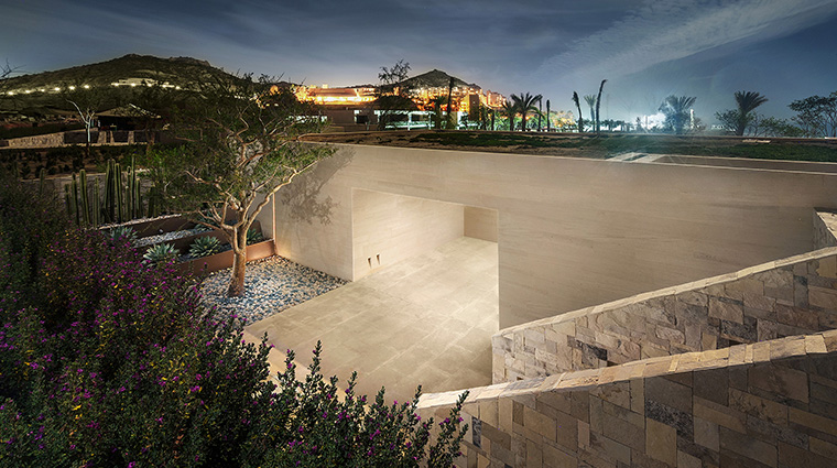 park hyatt los cabos at cabo del sol nightime rooms building