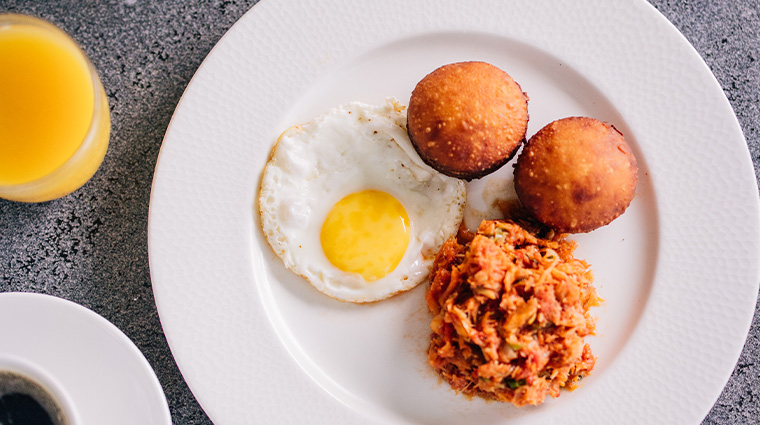 park hyatt st kitts christophe harbour Saltfish and Johnny Cakes