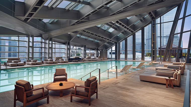 Park Hyatt Shenzhen Swimming Pool Evening
