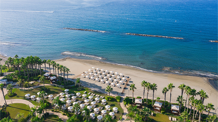 parklane a luxury collection resort and spa limassol facilities beach aerial