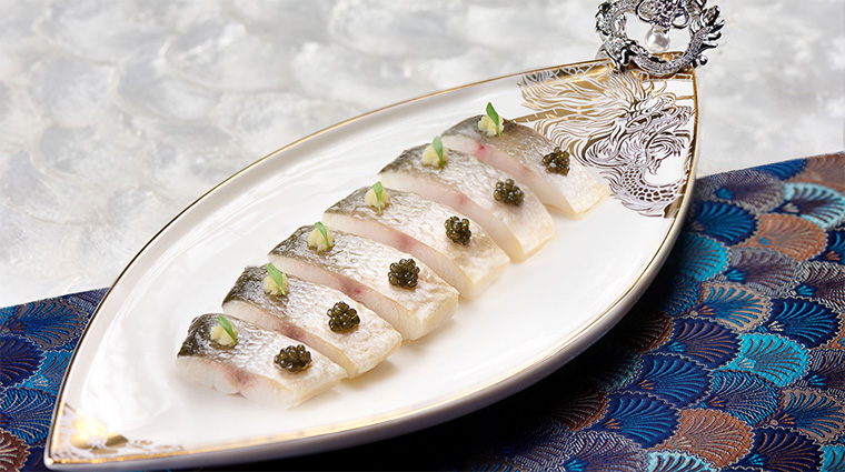 pearl dragon dish fish