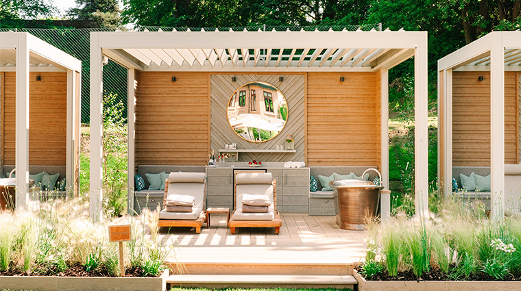 pennyhill park spa exterior loungers