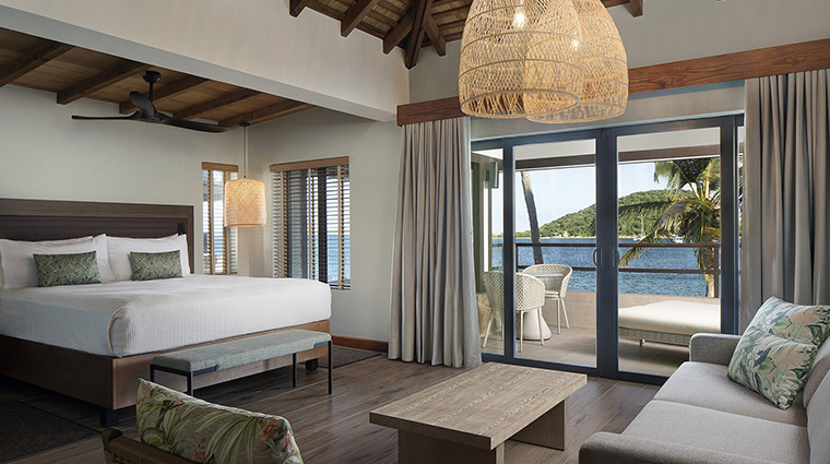 peter island resort junior suite bedroom
