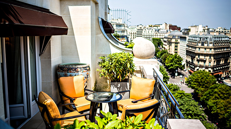 prince de galles a luxury collection hotel saphir suite terrace