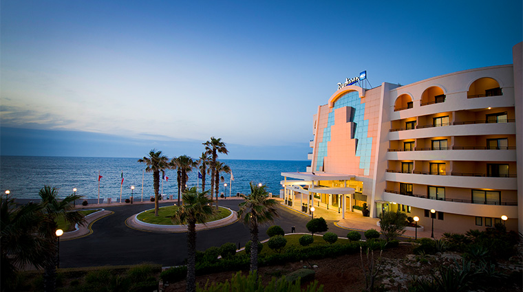 radisson blu resort malta st julians facade