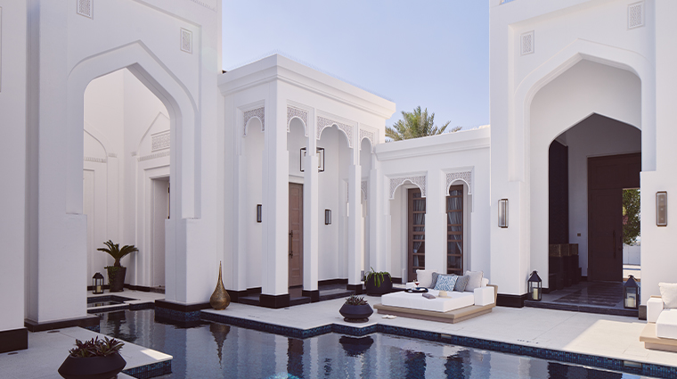 raffles al areen palace bahrain wellness spa villa pool