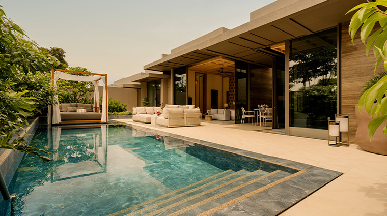 raffles sentosa singapore One Bedroom Pool Villa Exterior