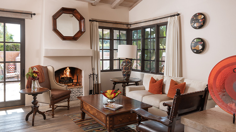 rancho valencia resort spa valencia suite living room
