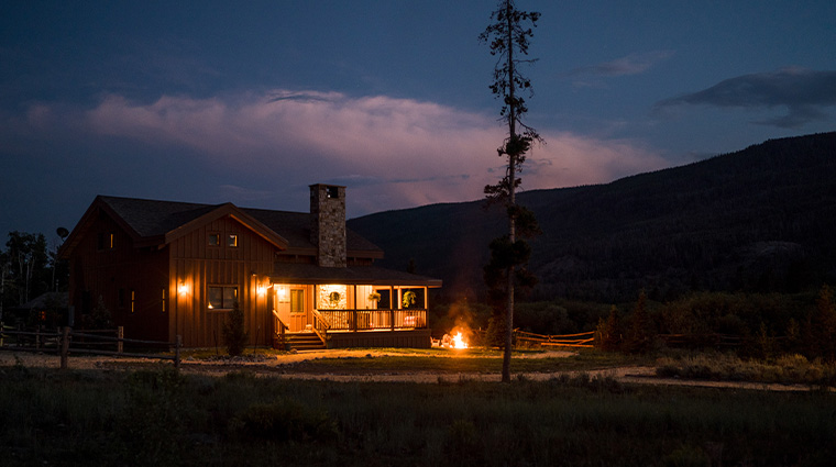 rawah ranch night cabin