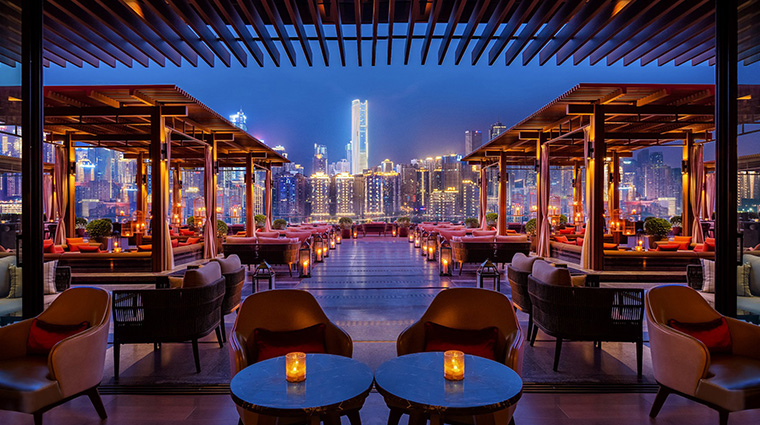 regent chongqing river terrace night view