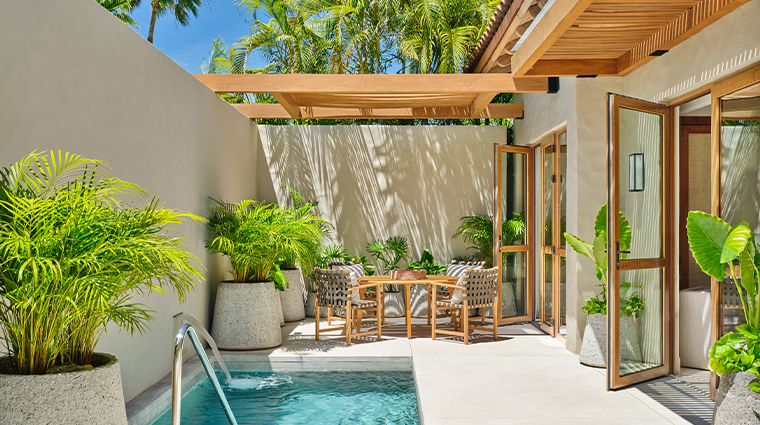 remede spa punta mita plunge pool cabine2