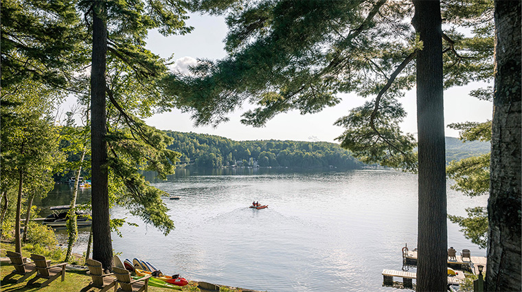 ripplecove hotel and spa back dock view