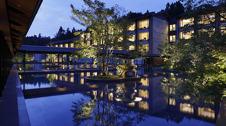 roku kyoto lxr hotels resorts Water Basin Night 01