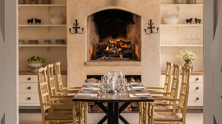 rosewood cape kidnappers small dining room