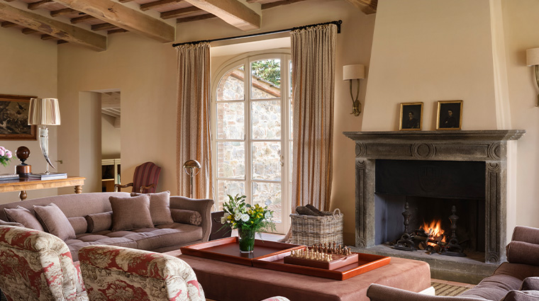 rosewood castiglion del bosco villa santana sitting room