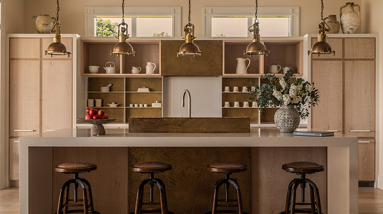 rosewood kauri cliffs rooms four bedroom villa kitchen