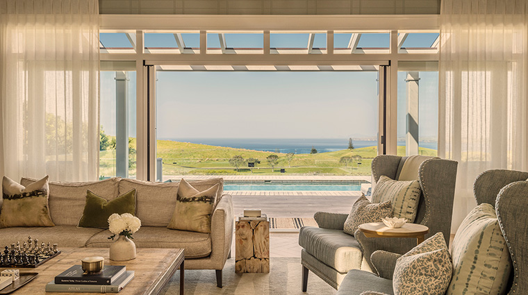 rosewood kauri cliffs rooms four bedroom villa living